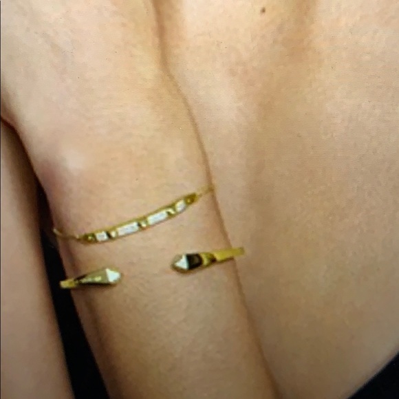 Michael Kors Sterling Silver & Pave Studed Cuff - Picture 11 of 12